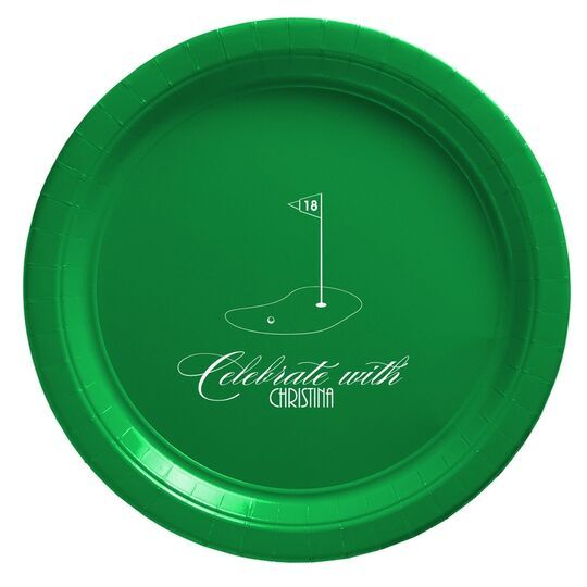 18th Hole Paper Plates